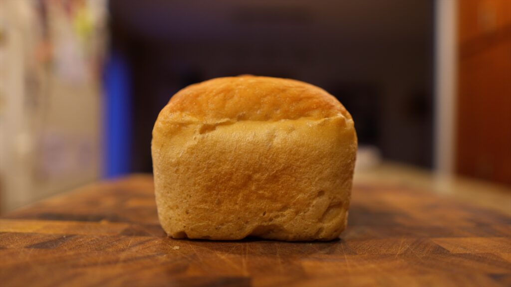 fresh baked sandwich bread new angle
